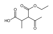 Butanedioic acid, 2-acetyl-3-methyl-, 1-ethyl ester Structure
