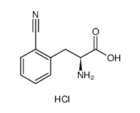 L-Phenylalanine, 2-cyano-, monohydrochloride结构式