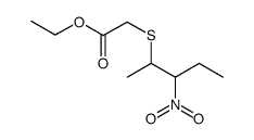 ETHYL 2-((3-NITROPENTAN-2-YL)THIO)ACETATE structure