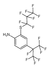 4-heptafluoroisopropyl-2-(heptafluoro-n-propylthio)aniline Structure