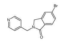 5-bromo-2-(pyridin-4-ylmethyl)-3H-isoindol-1-one Structure