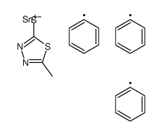 (5-methyl-1,3,4-thiadiazol-2-yl)sulfanyl-triphenylstannane结构式