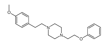 1-[2-(4-methoxyphenyl)ethyl]-4-(2-phenoxyethyl)piperazine Structure