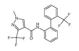 1-methyl-3-(trifluoromethyl)-N-[2'-(trifluoromethyl)biphenyl-2-yl]-1H-pyrazole-4-carboxamide结构式