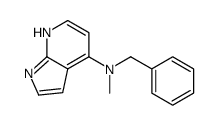 N-benzyl-N-methyl-1H-pyrrolo[2,3-b]pyridin-4-amine结构式