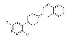 3,6-dichloro-4-[4-[2-(2-methylphenoxy)ethyl]piperazin-1-yl]pyridazine结构式