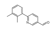 6-(2,3-Dimethylphenyl)-3-pyridinecarbaldehyde Structure