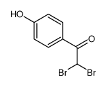 2,2-dibromo-1-(4-hydroxyphenyl)ethanone Structure