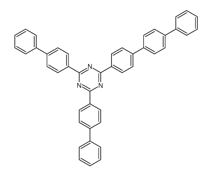 2,4-bis(4-phenylphenyl)-6-[4-(4-phenylphenyl)phenyl]-1,3,5-triazine结构式