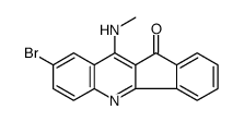 8-bromo-10-(methylamino)indeno[1,2-b]quinolin-11-one结构式