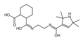 2-[2-[(2,2,5,5-tetramethyl-1H-pyrrole-3-carbonyl)amino]ethylcarbamoyl]cyclohexane-1-carboxylic acid Structure