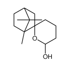 tetrahydro-1,7,7-trimethylspiro[bicyclo[2.2.1]heptane-2,2'-[2H]pyran]-6'-ol structure