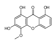 1,3,8-trihydroxy-4-methoxyxanthen-9-one Structure