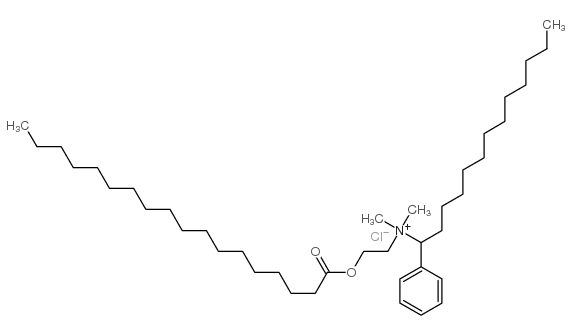 (dodecylbenzyl)dimethyl[2-[(1-oxooctadecyl)oxy]ethyl]ammonium chloride结构式