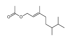 3,6,7-trimethyloct-2-en-1-yl acetate Structure