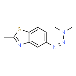 Benzothiazole, 5-(3,3-dimethyl-1-triazeno)-2-methyl- (7CI) structure