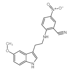 2-{[2-(5-Methoxy-1H-indol-3-yl)ethyl]amino}-5-nitrobenzonitrile结构式