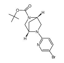 tert-butyl (1S,4S)-5-(5-bromopyridin-2-yl)-2,5-diazabicyclo[2.2.1]heptane-2-carboxylate结构式