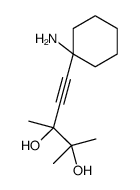 5-(1-aminocyclohexyl)-2,3-dimethylpent-4-yne-2,3-diol结构式