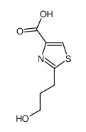 2-(3-hydroxypropyl)thiazole-4-carboxylic acid Structure