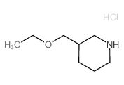 3-(ethoxymethyl)piperidine,hydrochloride结构式