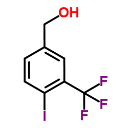 [4-Iodo-3-(trifluoromethyl)phenyl]methanol结构式