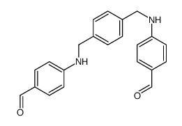 4-[[4-[(4-formylanilino)methyl]phenyl]methylamino]benzaldehyde Structure