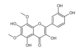 3,5,7,3',4'-Pentahydroxy-6,8-dimethoxyflavone Structure