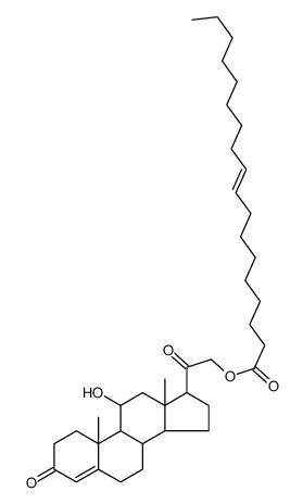 [2-(11-hydroxy-10,13-dimethyl-3-oxo-1,2,6,7,8,9,11,12,14,15,16,17-dodecahydrocyclopenta[a]phenanthren-17-yl)-2-oxoethyl] (E)-octadec-9-enoate Structure