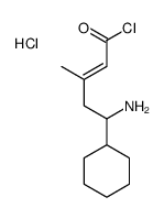5-amino-5-cyclohexyl-3-methylpent-2-enoyl chloride,hydrochloride结构式