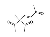 5-acetyl-5-methyl-hept-3t-ene-2,6-dione结构式