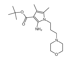 2-Amino-4,5-dimethyl-1-(3-morpholin-4-yl-propyl)-1H-pyrrole-3-carboxylic acid tert-butyl ester结构式