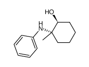 (1S,2S)-2-Methyl-2-phenylamino-cyclohexanol Structure
