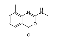 8-Methyl-2-methylamino-benzo[d][1,3]oxazin-4-one Structure