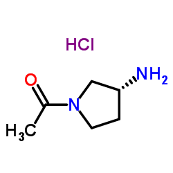 1-((R)-3-Amino-pyrrolidin-1-yl)-ethanone Structure