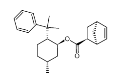 (1S,2R,5R,2'S)-5-methyl-2-(1-methyl-1-phenylethyl)cyclohexyl endo-2-bicyclo<2.2.1>heptanecarboxylate结构式