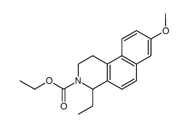 4-ethyl-8-methoxy-1,4-dihydro-2H-benzo[f]isoquinoline-3-carboxylic acid ethyl ester结构式