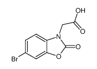 (6-Bromo-2-oxo-benzooxazol-3-yl)-acetic acid Structure