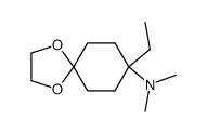 (8-Ethyl-1,4-dioxa-spiro[4.5]dec-8-yl)-dimethyl-amine Structure