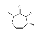 (2R,3R,7S)-2,3,7-Trimethyl-cyclohept-4-enone结构式