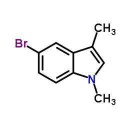 5-Bromo-1,3-dimethyl-1H-indole Structure