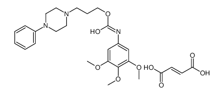 (Z)-but-2-enedioic acid,3-(4-phenylpiperazin-1-yl)propyl N-(3,4,5-trimethoxyphenyl)carbamate结构式