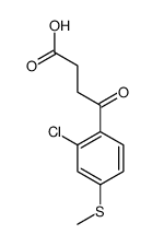 4-[2-CHLORO-4-(METHYLTHIO)PHENYL]-4-OXOBUTYRIC ACID structure