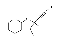 2-(1-ethyl-3-chloro-1-methyl-prop-2-ynyloxy)-tetrahydro-pyran Structure