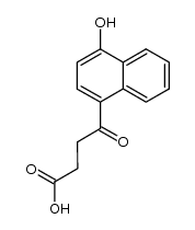 4-(4-hydroxy-[1]naphthyl)-4-oxo-butyric acid结构式