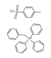 Benzyl-triphenyl-phosphonium-tosylat结构式