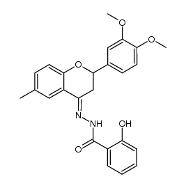 N'-(2-(3,4-dimethoxyphenyl)-6-methylchroman-4-ylidene)-2-hydroxybenzohydrazide Structure