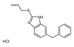 6-benzyl-2-prop-2-enylsulfanyl-1H-benzimidazole,hydrochloride结构式