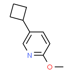 5-Cyclobutyl-2-methoxypyridine structure