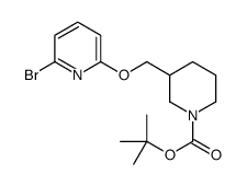 3-(6-Bromo-pyridin-2-yloxymethyl)-piperidine-1-carboxylicacidtert-butylester Structure